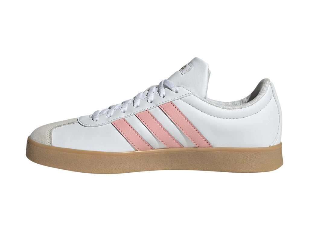 Tenis Adidas VL Court 20 Rosa y Blanco para Mujer
