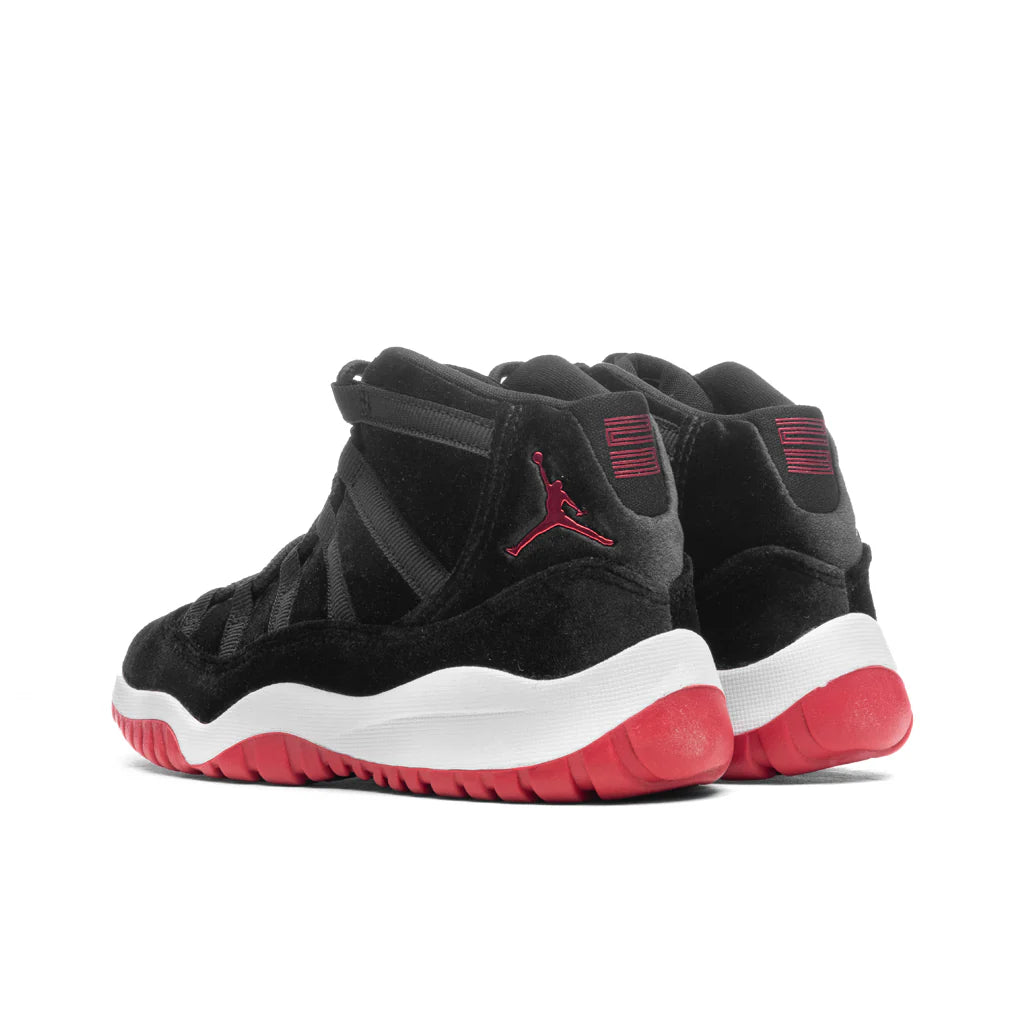 Jordan 11 Retro PS Bred Velvet Black Gym Red White