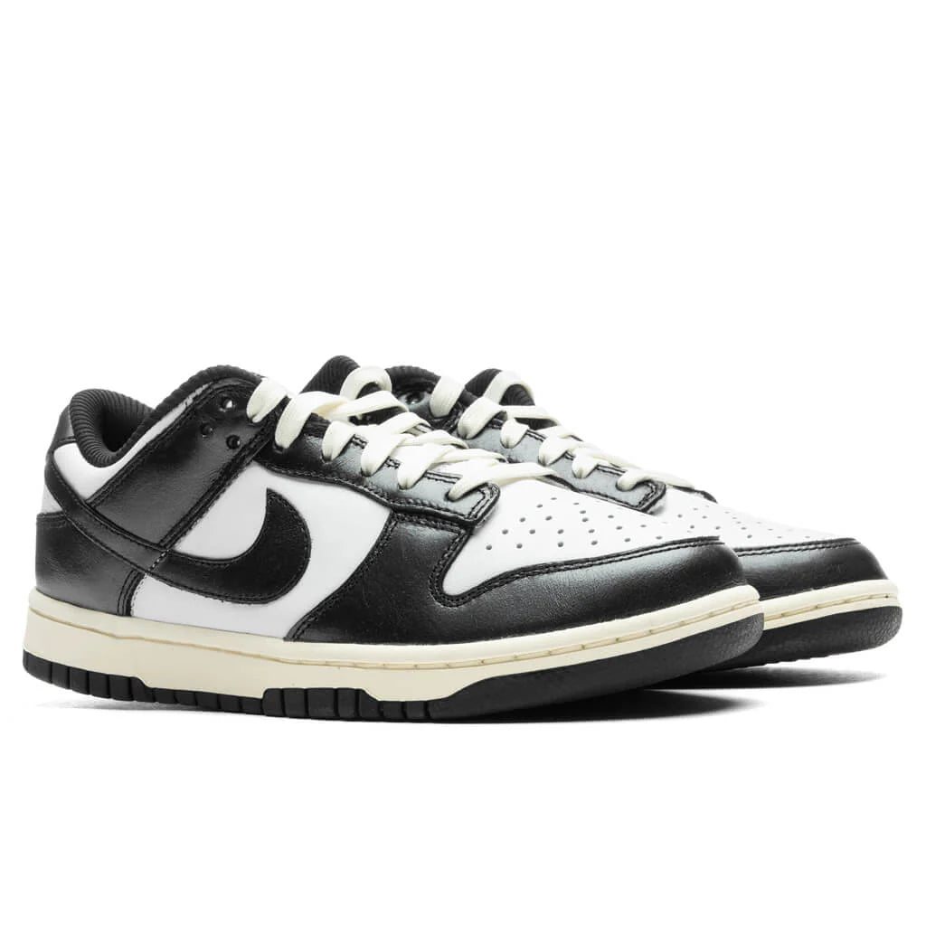 Womens Dunk Low Vintage Panda White Black Coconut Milk