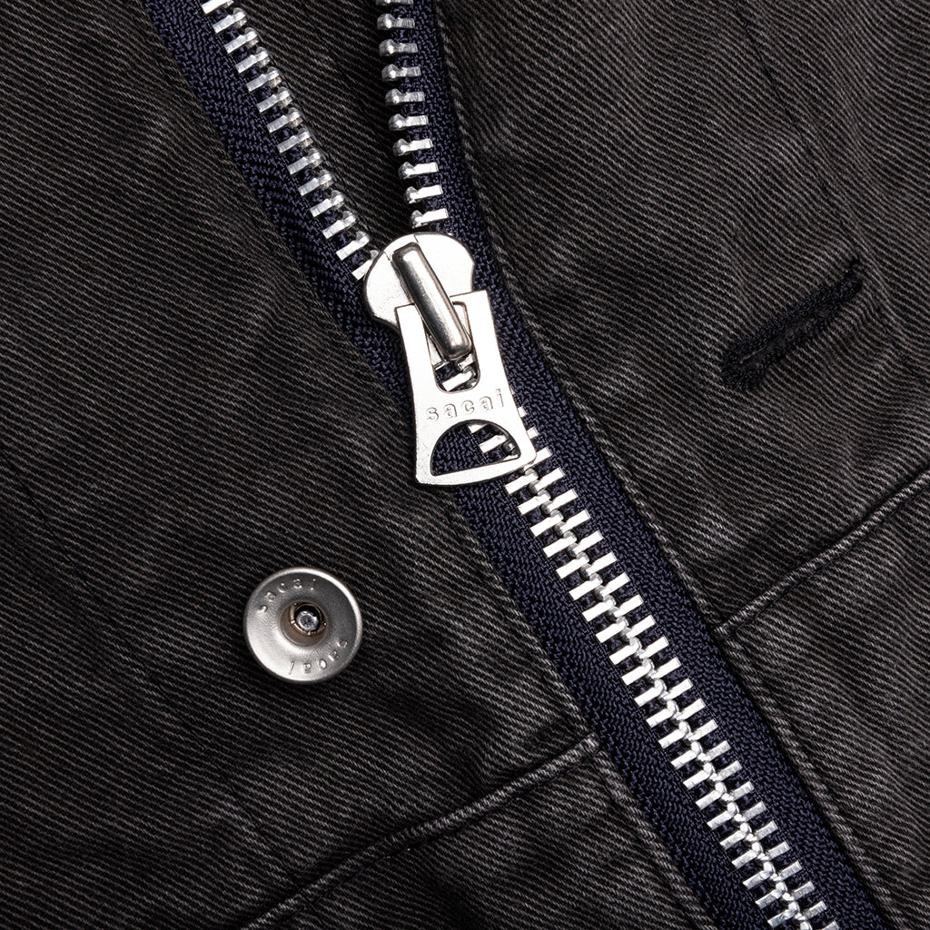 Denim Hoodie Gray
