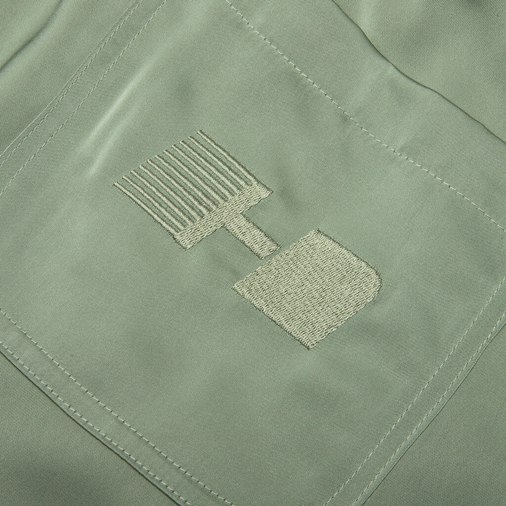 Satin Drawcord 7 Shorts Sage