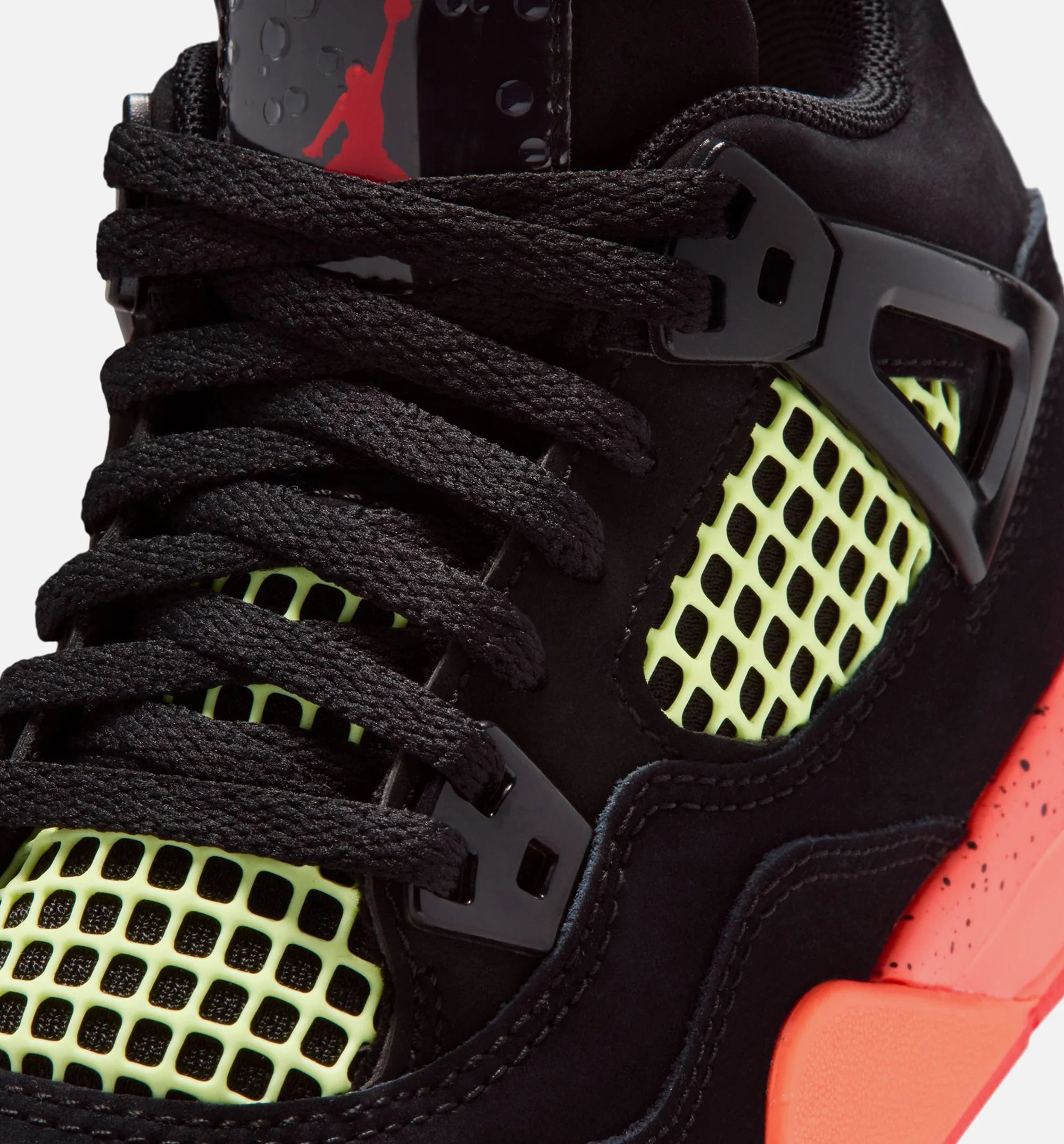 Air Jordan 4 Retro Black Infrared 23 Preschool Lifestyle Shoe Black Infrared 23 Bright Mango
