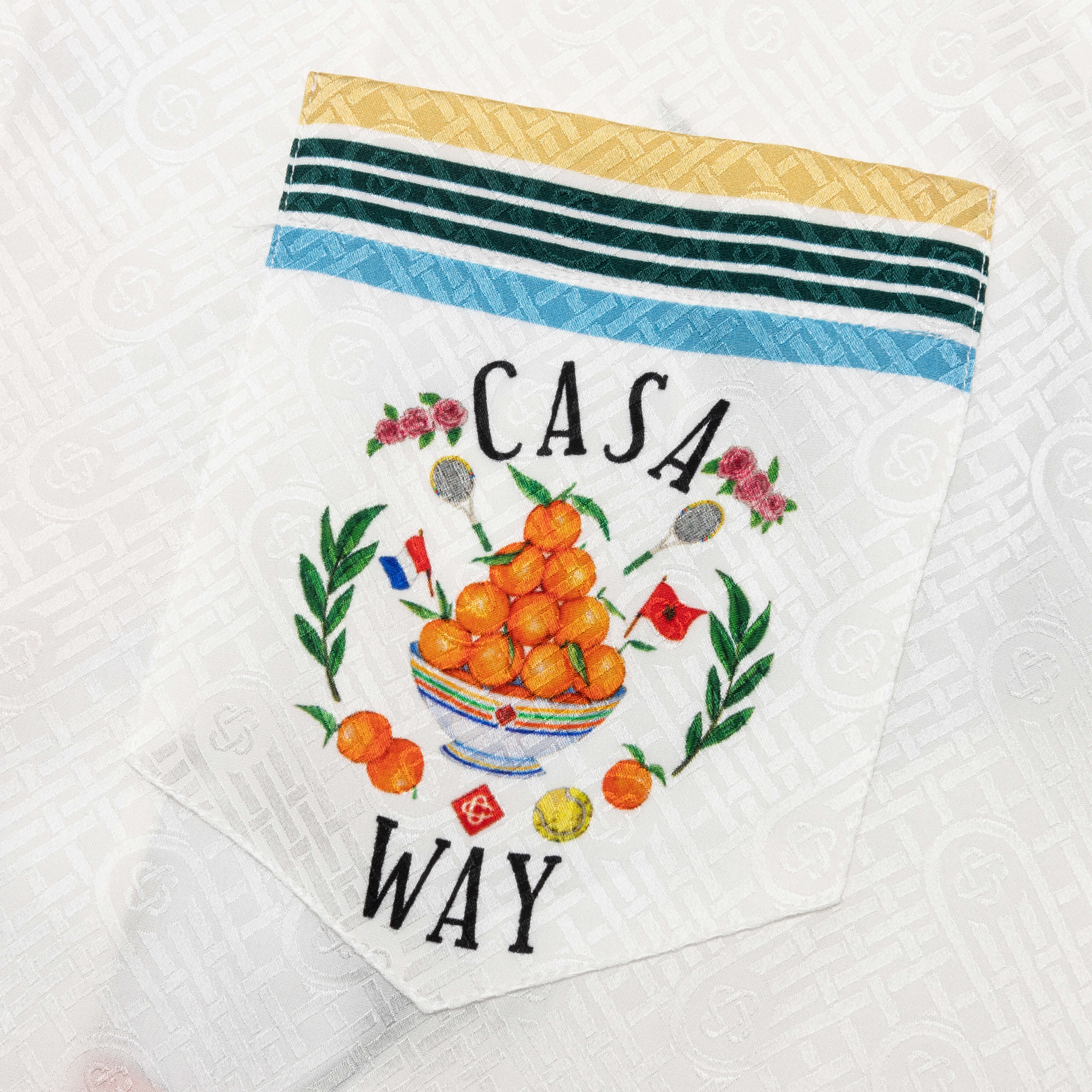 Cuban Collar Short Sleeve Shirt Casa Way