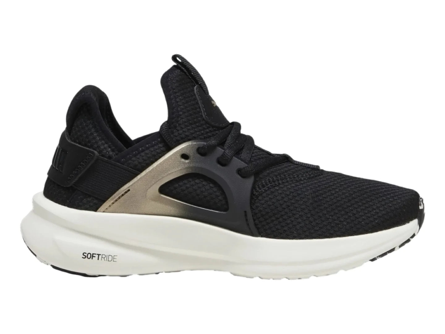 Tenis PUMA Softride Enzo Evo Negro y Dorado para Mujer