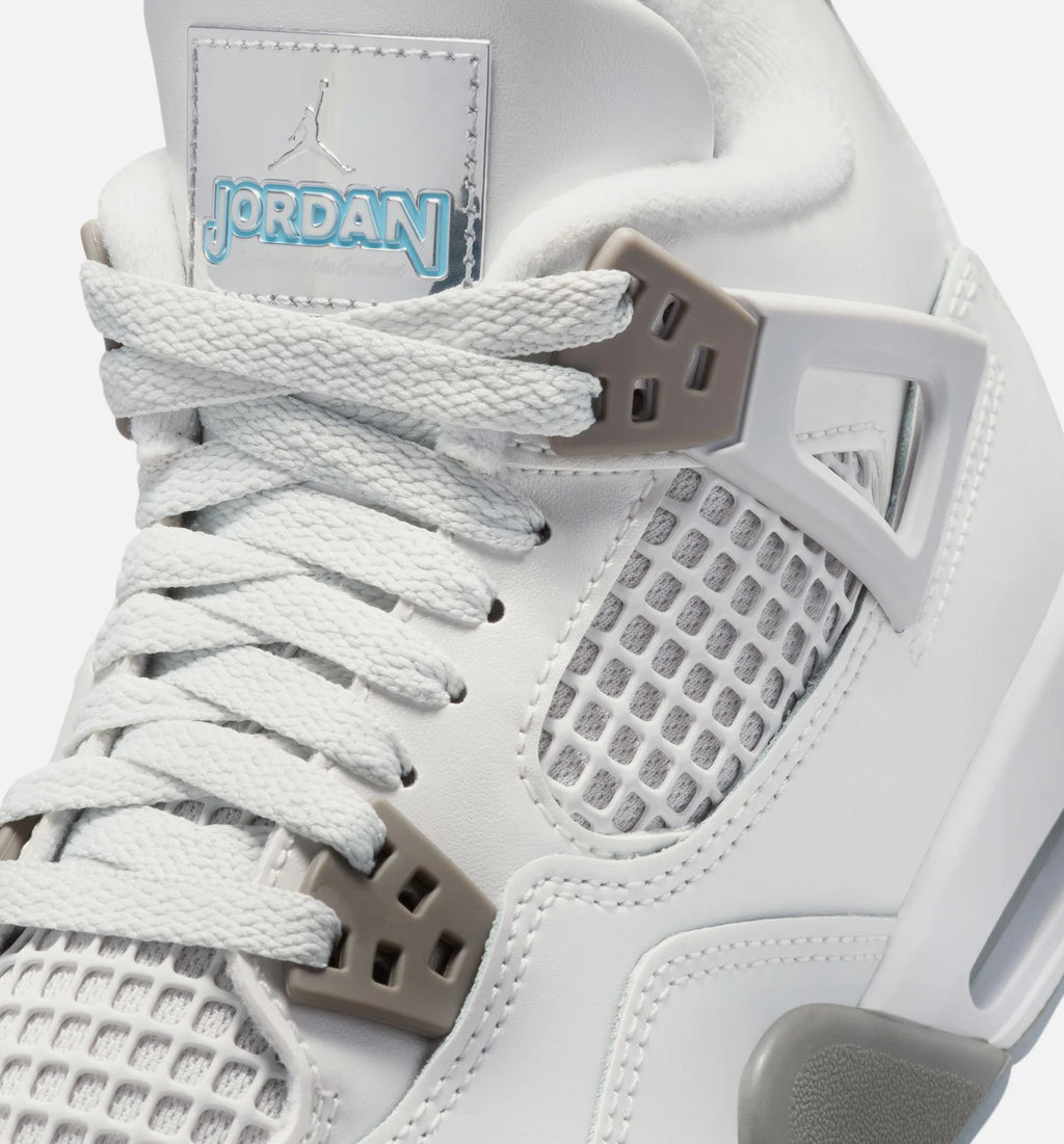 Air Jordan 4 Retro Blue Chill Grade School Lifestyle Shoe Photon Dust Blue Chill Flat Pewter White Blue Tint