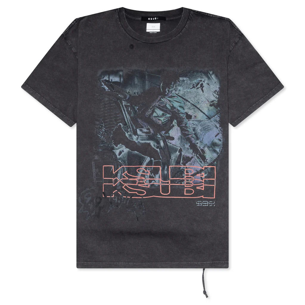 Super Juice Biggie S S Tee Sun Fade Black