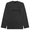 Football Crew Pigment Dyed Washed Black