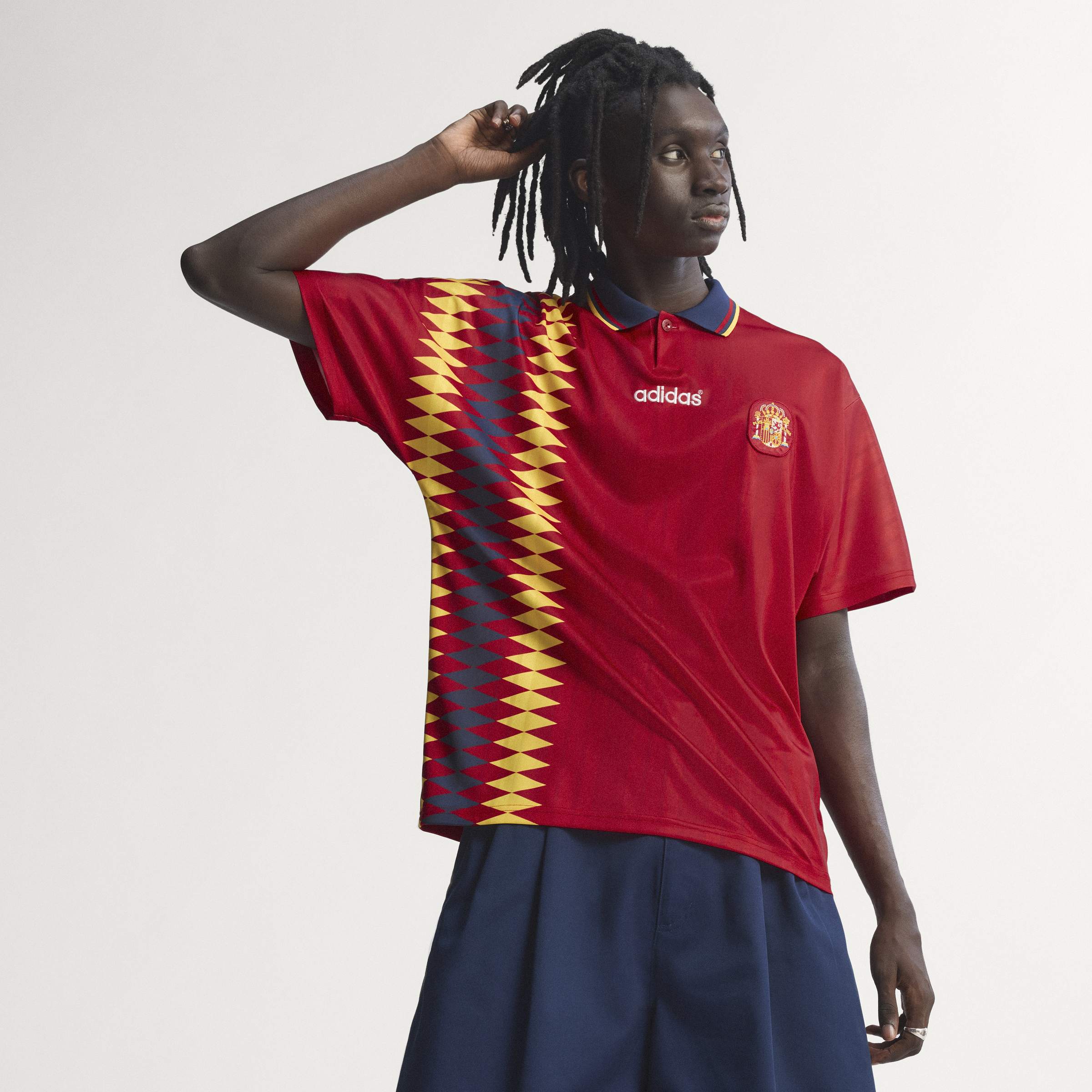 adidas Spain Home 1994 Mens Soccer Jersey Red