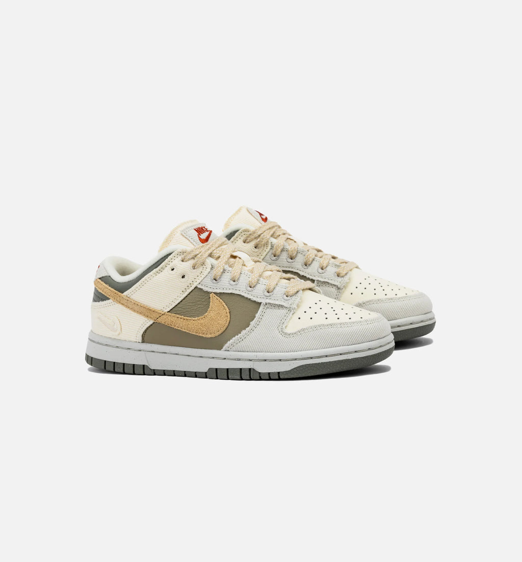 Dunk Low Womens Lifestyle Shoe Coconut Milk Sesame Alabaster Light Bone Neutral Olive