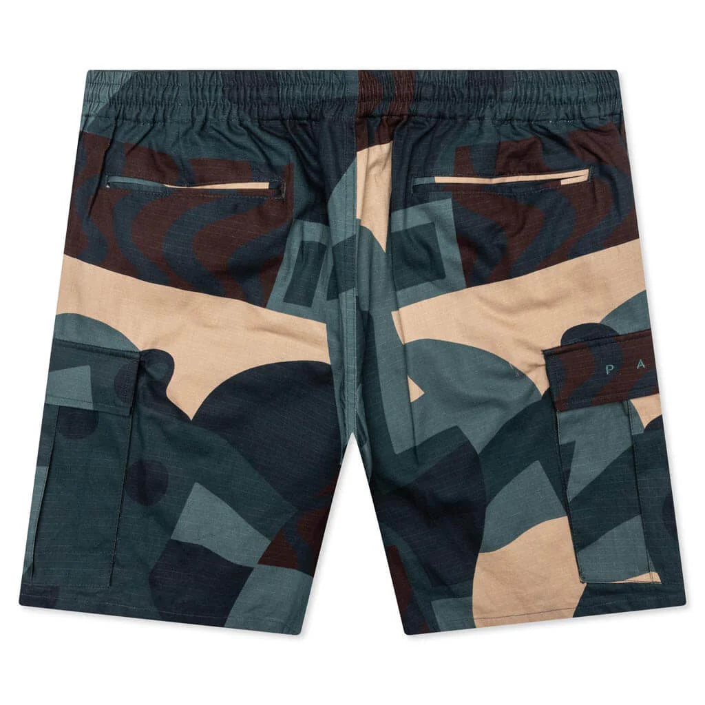 Distorted Camo Shorts Green
