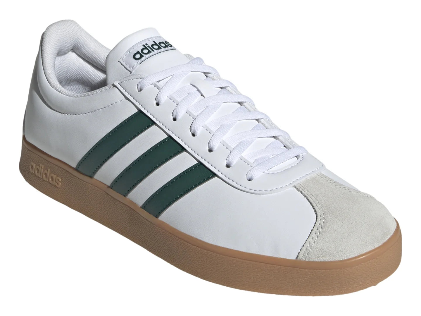 Tenis Adidas VL Court Base Blanco y Verde para Hombre