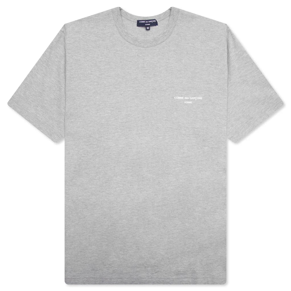 Logo S S T Shirt Top Grey