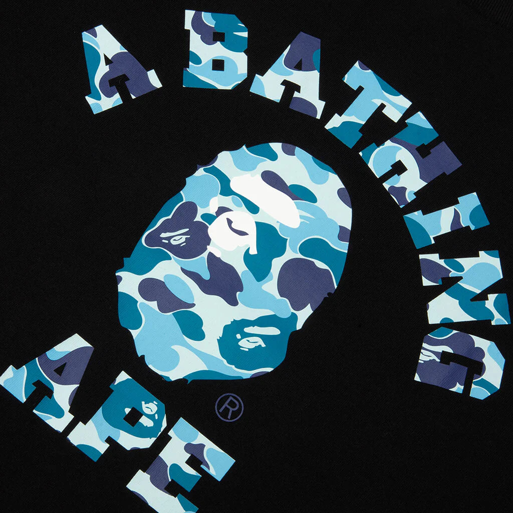 ABC Camo College Tee Black Blue