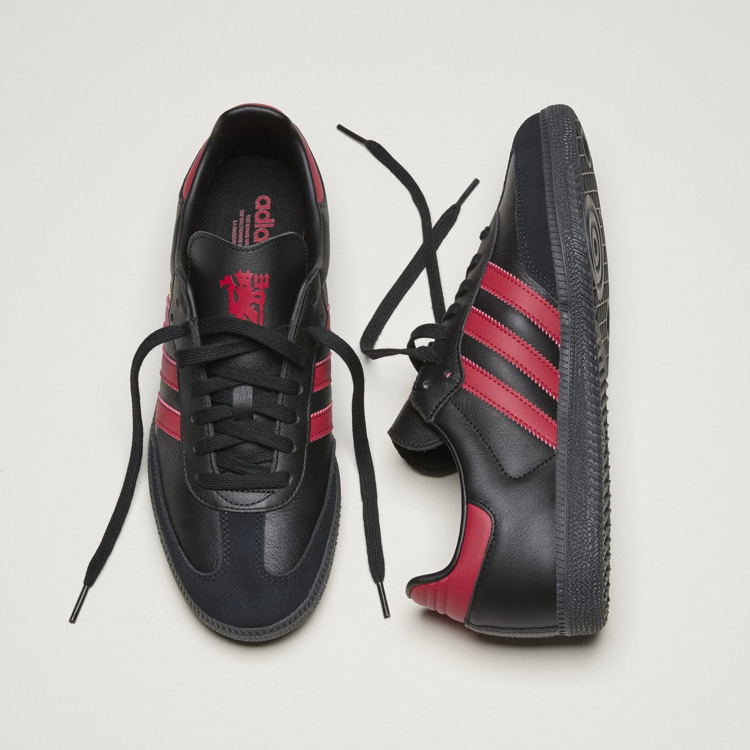 adidas Samba Manchester United IN Mens Soccer Shoes Black Red