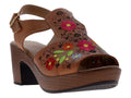 Sandalias Luna Rosa Color Nuez para Mujer