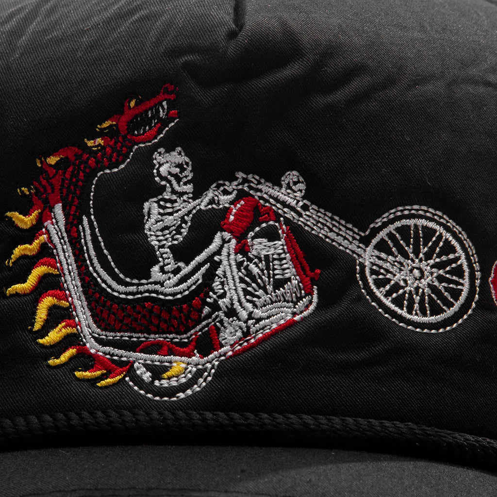 Dragon Chopper Cap Black