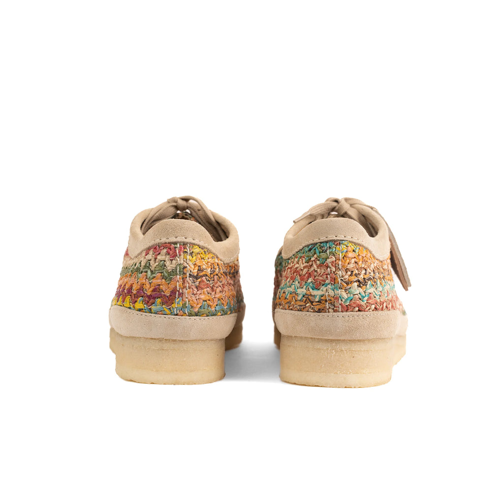 CLARKS WALLABEE MULTICOLOUR RAFFIA