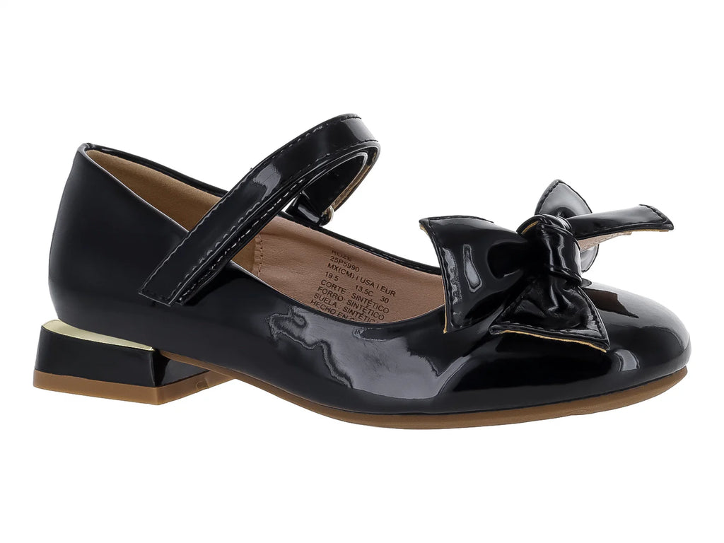 Zapatos Mary Jane Roze Negros para Niña