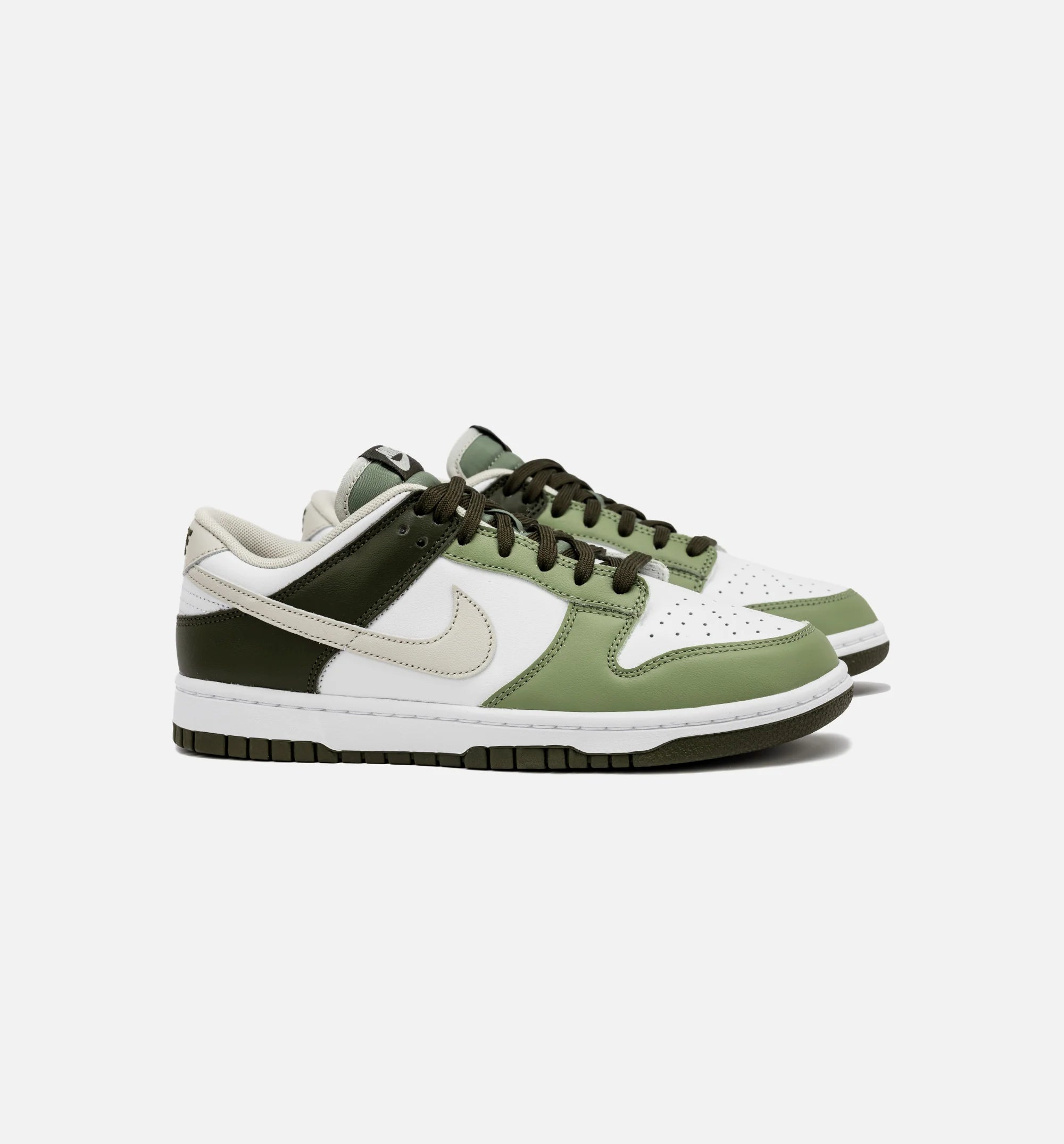 Dunk Low Oil Green Mens Lifestyle Shoe Light Bone Oil Green Free Shipping