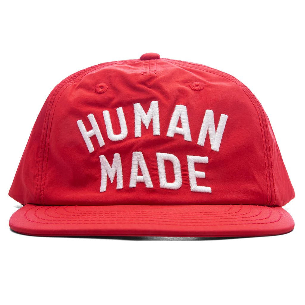 5 Panel Nylon Cap Red