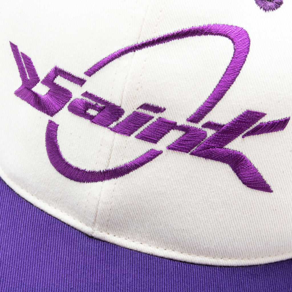 S Circle Cap White Purple