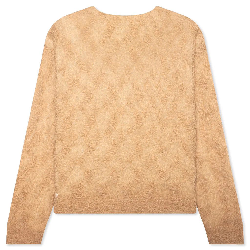 Loose Knit Cross Cable Sand