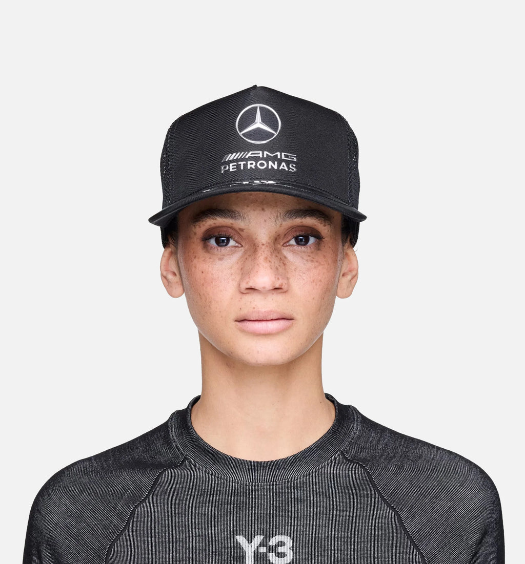 Mercedes AMG Petronas Formula 1 Team Trucker Mens Hat Black