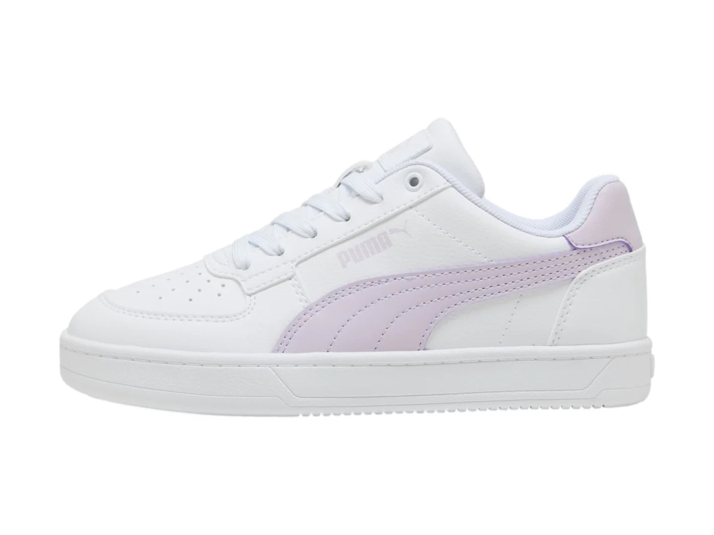 Tenis PUMA Caven 20 Blanco y Lila para Niña