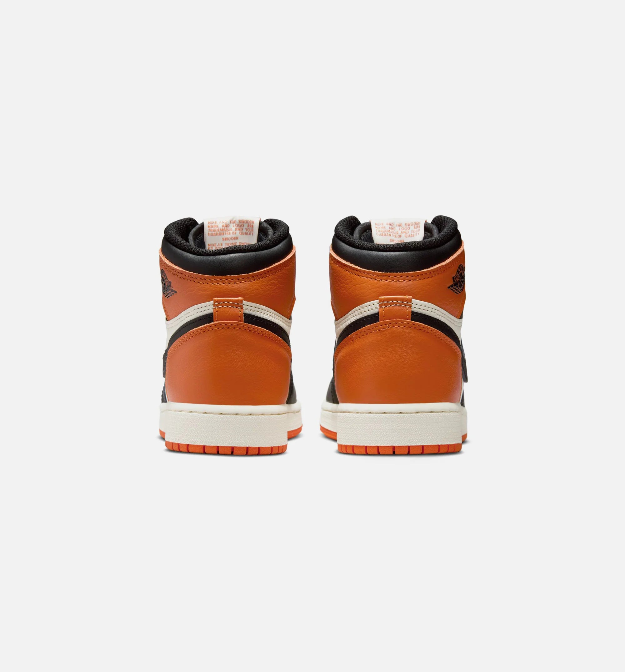 Air Jordan 1 Retro High OG Shattered Backboard Grade School Lifestyle Shoe Black Black Sail Starfish