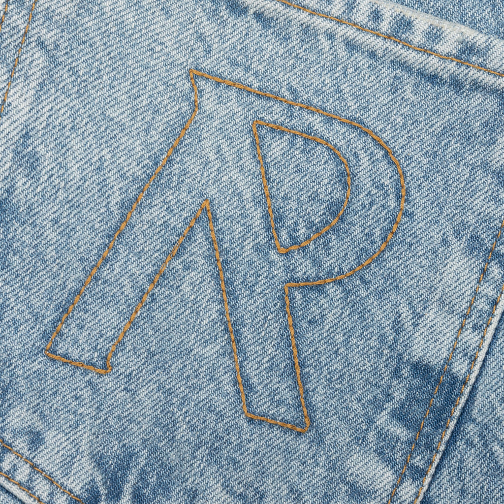 Tailored Denim Shorts Blue