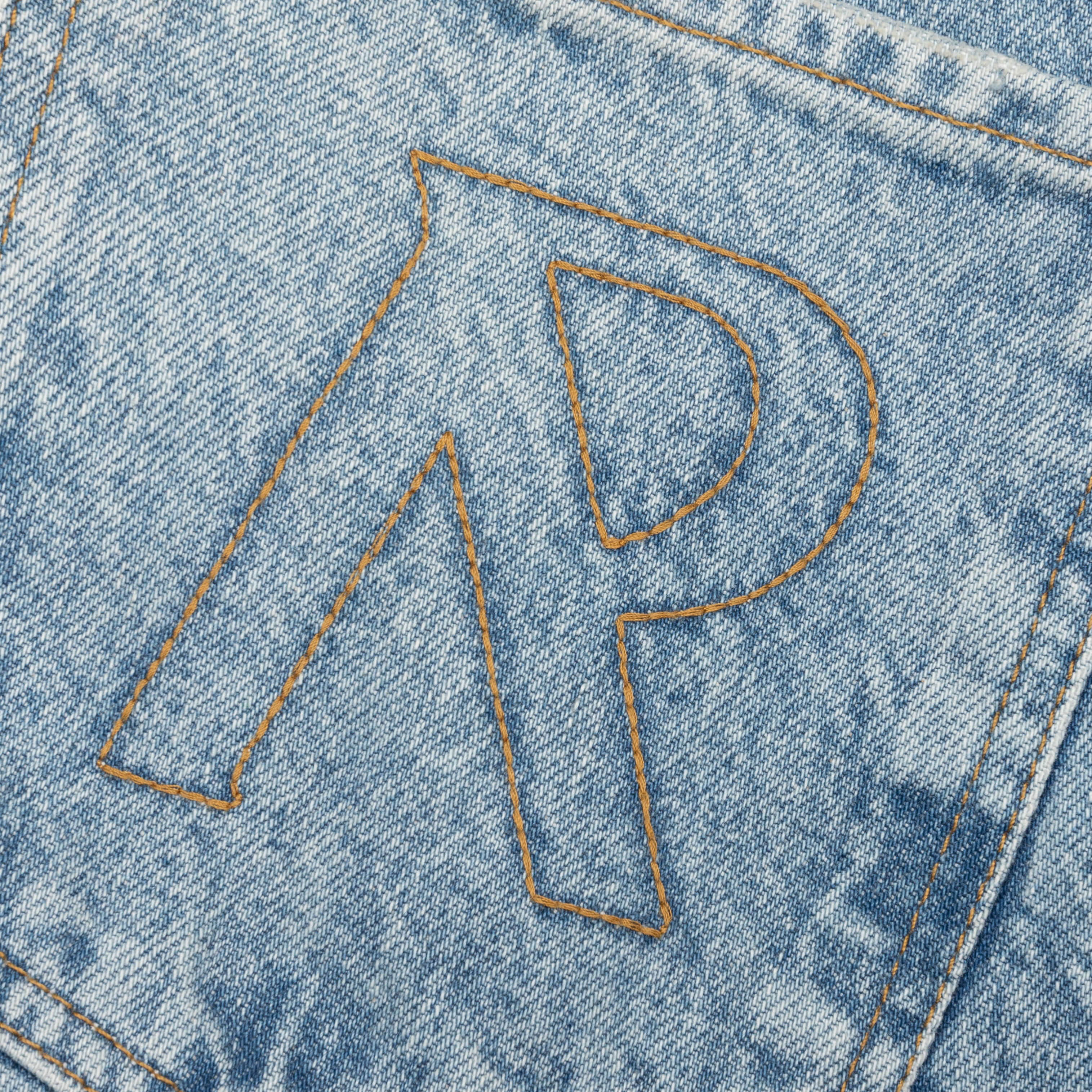 Tailored Denim Shorts Blue