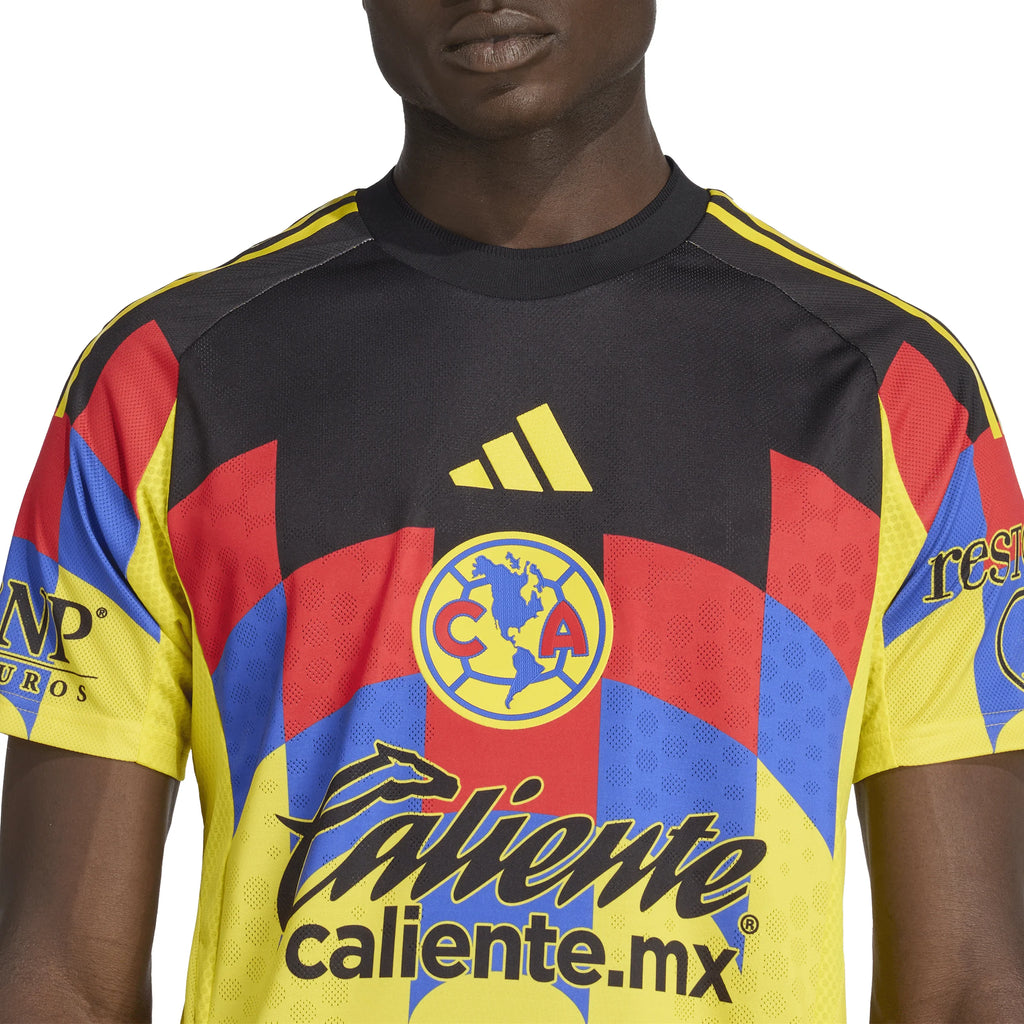 adidas Club América Home Mens Authentic Jersey 25 26 Yellow