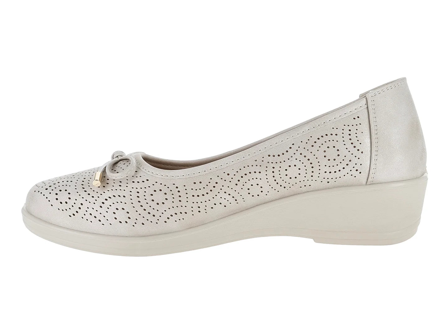 Zapatos Planos Comfort Fit Beige para Mujer