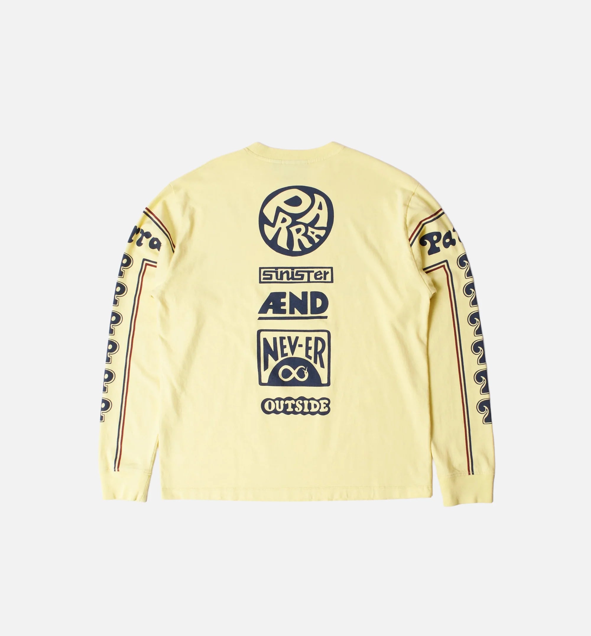 Never Sinister Mens Long Sleeve Shirt Yellow