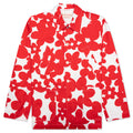 Red and White Dillies Print Jacket Crimson