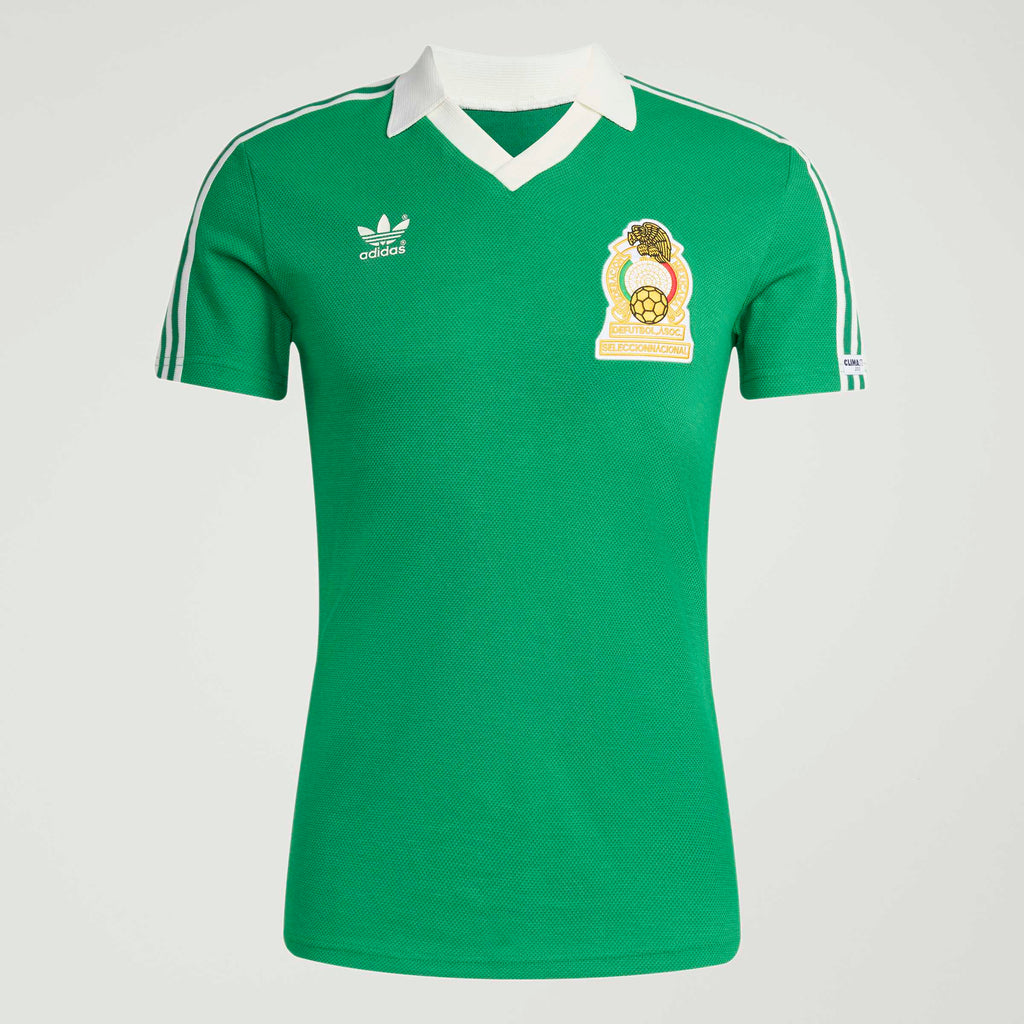 adidas Mexico Home Mens Soccer Jersey 1986 Green
