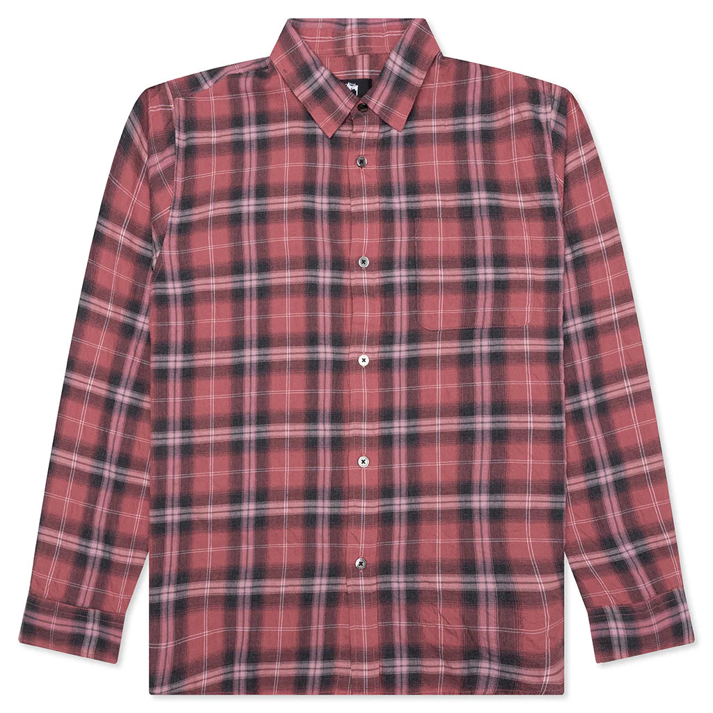 Beach Plaid Shirt Red
