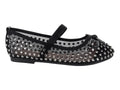Zapatos Flats Roze Negros para Niña