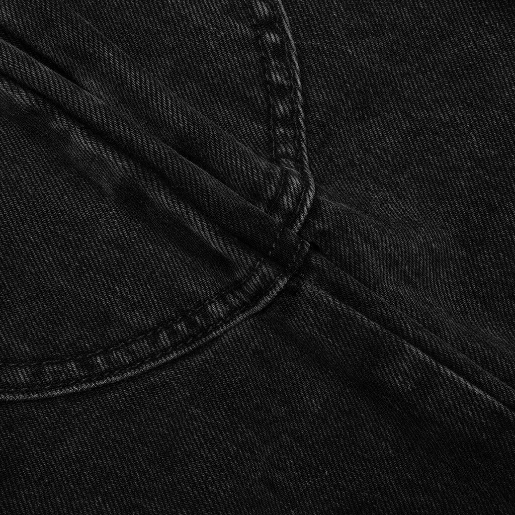 Denim Logo Cargos Charcoal Wash