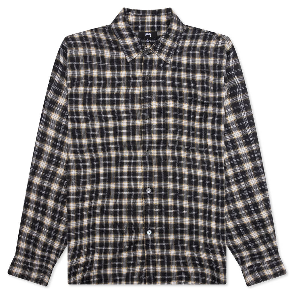 Matthew Plaid Shirt Black