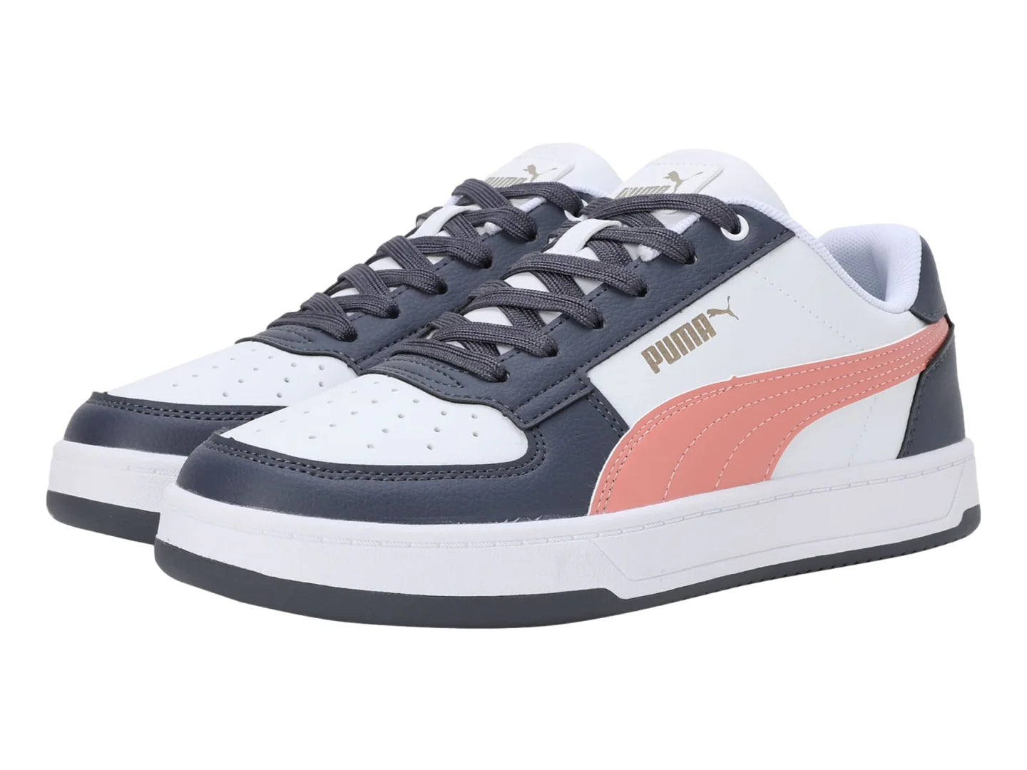 Tenis PUMA Caven 20 Blanco Gris y Durazno para Mujer