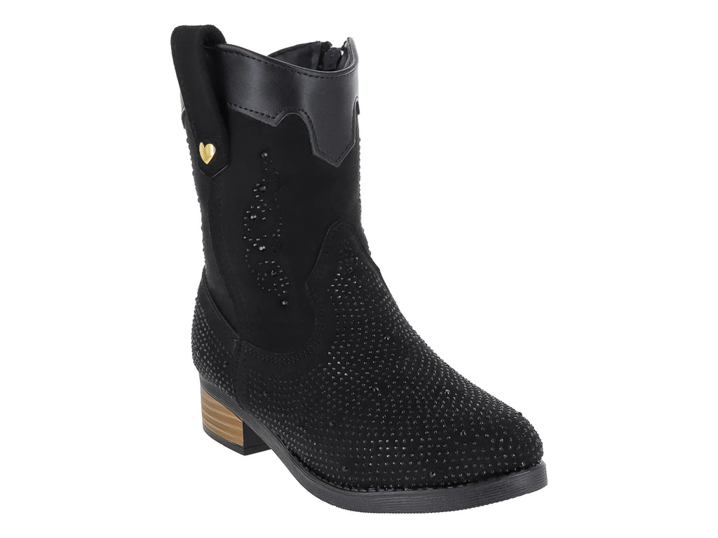 Botas Vaqueras Miroslava Negro para Niña