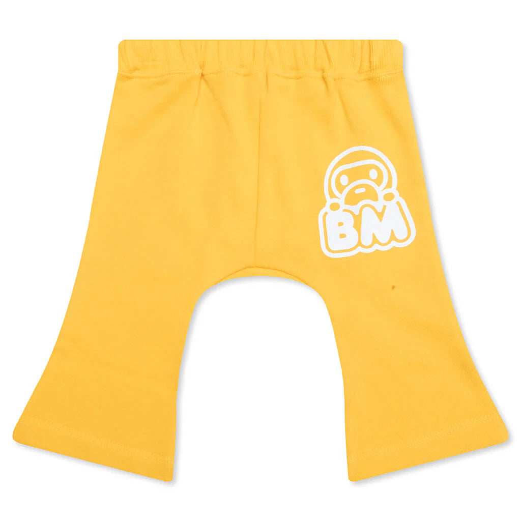 Kids Milo Face Baby Pants Yellow