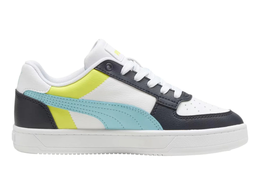 Tenis PUMA Caven 20 Block Blanco y Azul para Niño