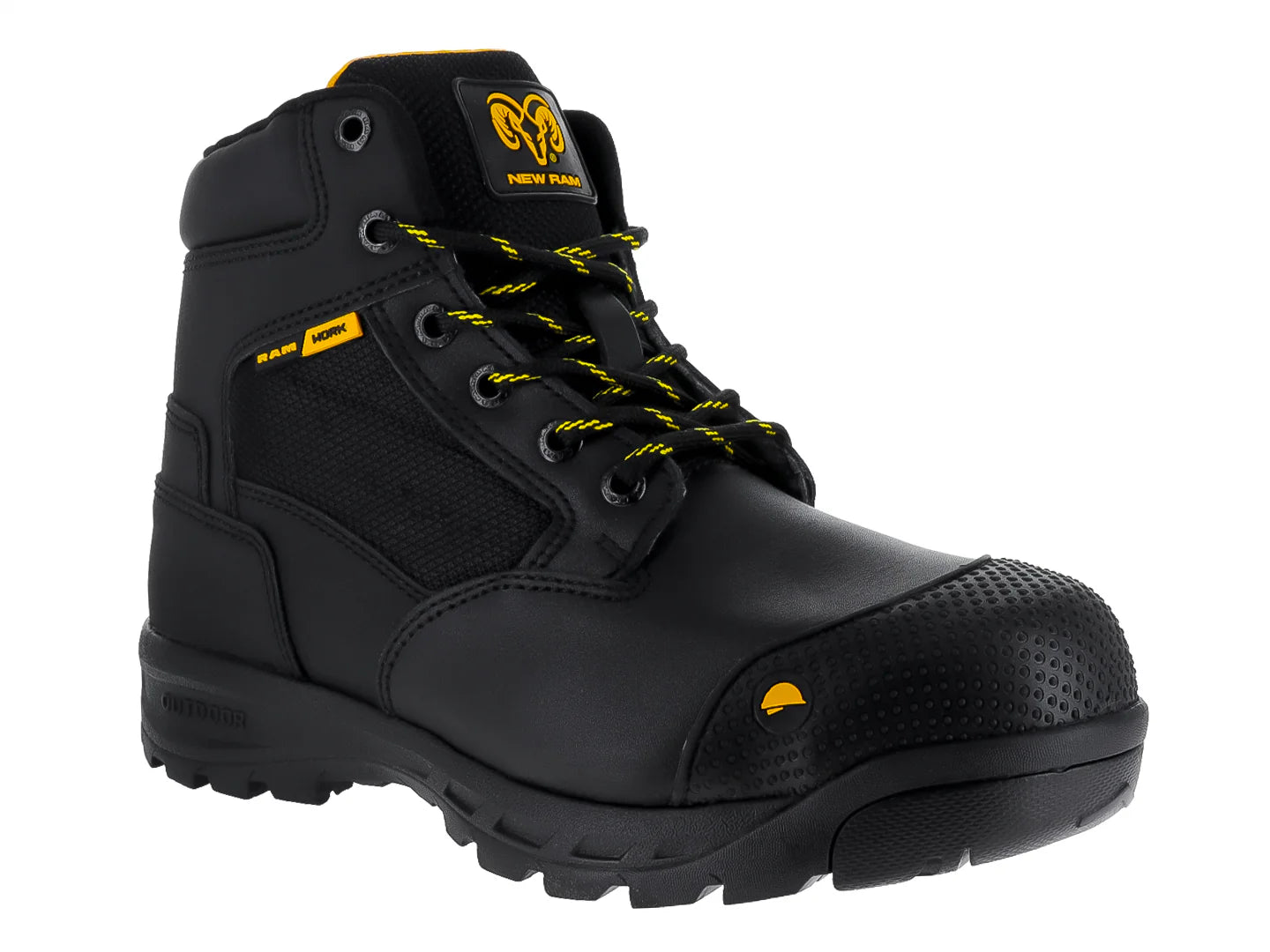 Botas de Trabajo RAM Negro Amarillo para Hombre