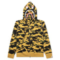 1st Camo 2nd Shark Full Zip Hoodie Yellow