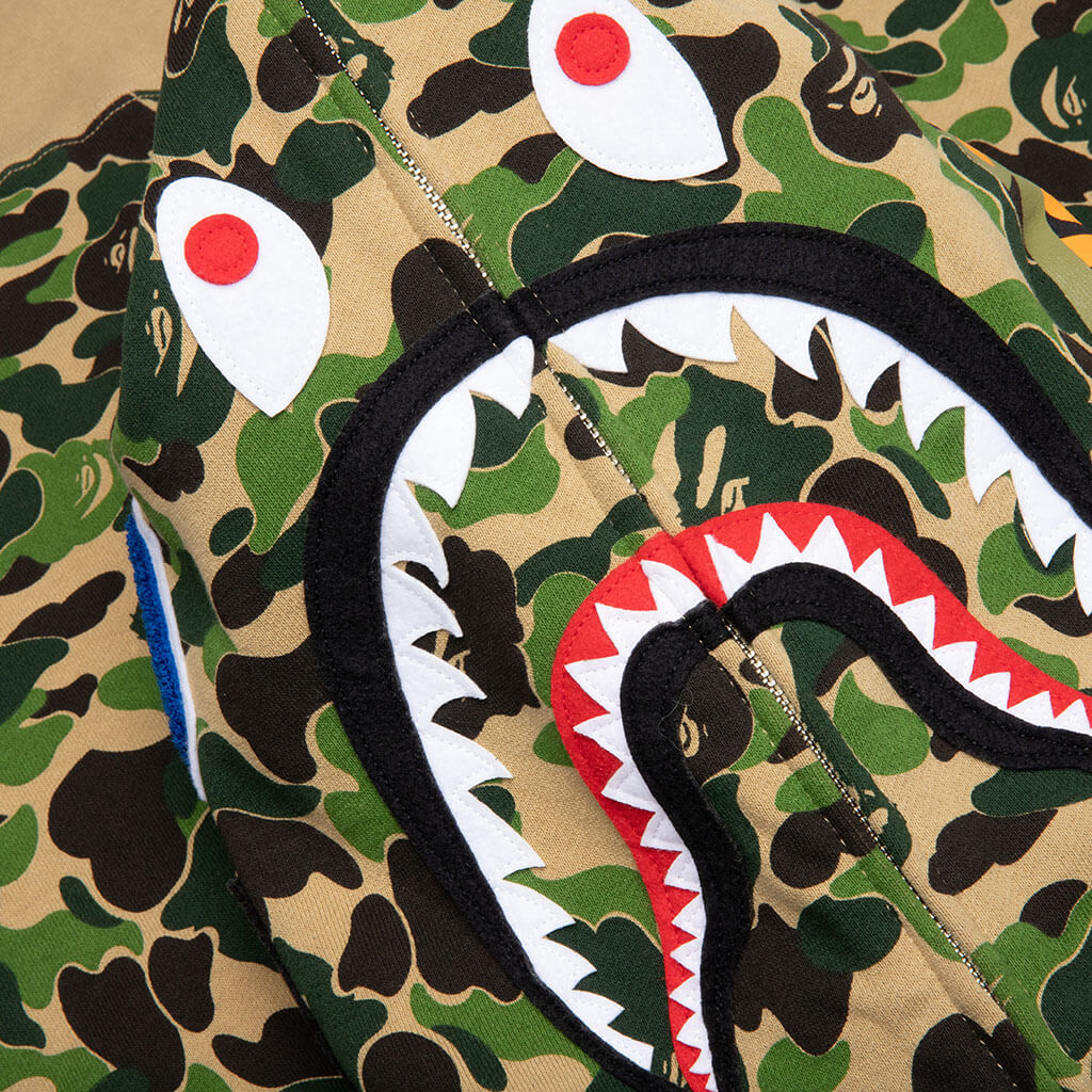 Abc Camo Shark Full Zip Hoodie Green