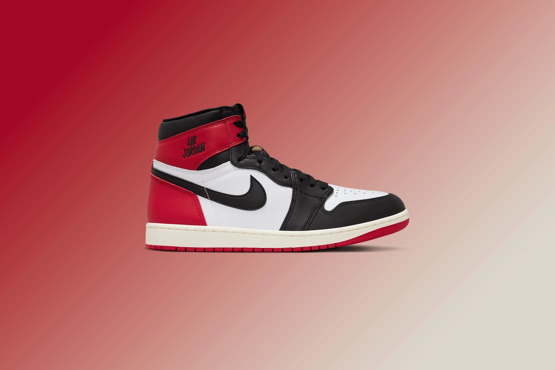 Air Jordan 1 Retro High OG Black Toe Reimagined White Black Varsity Red Sail