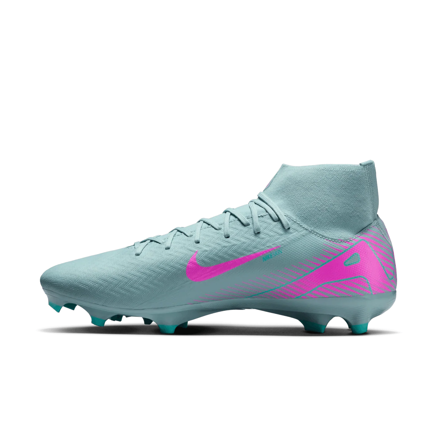 Nike Zoom Mercurial Superfly 10 Academy FG MG Multi Ground Football Boots Ocean Cube Pink Blast