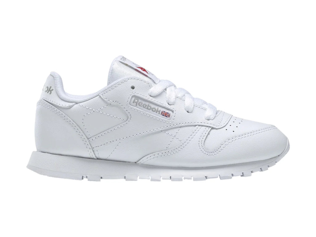 Tenis Reebok Classic Leather Blanco para Niño